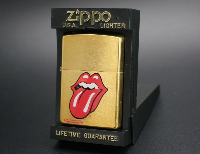 画像: zippo Rolling Stones ローリングストーンズ ブラス・ブラッシュ 1997年製造