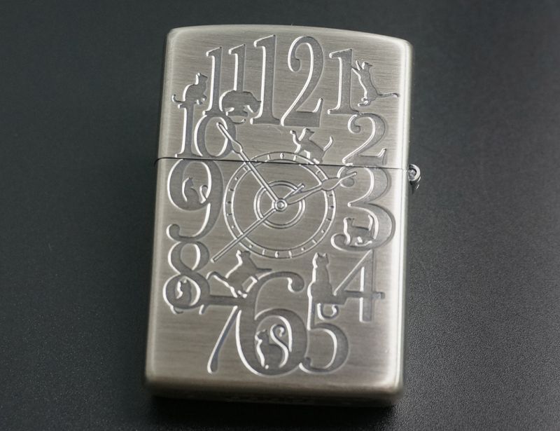 画像: zippo キャットクロック SV