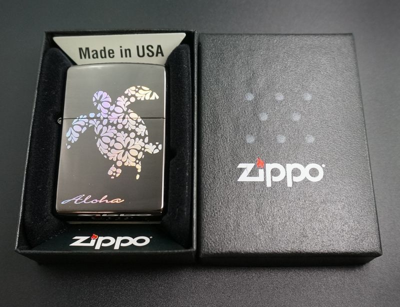 画像: zippo HAWAIIAN ブラックニッケル