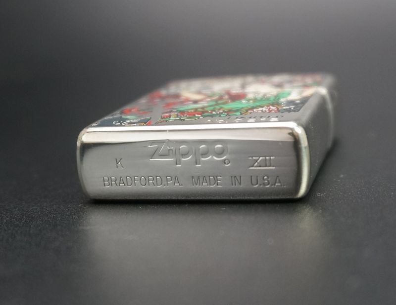 画像: zippo 入墨風プリント 華 1996年製造