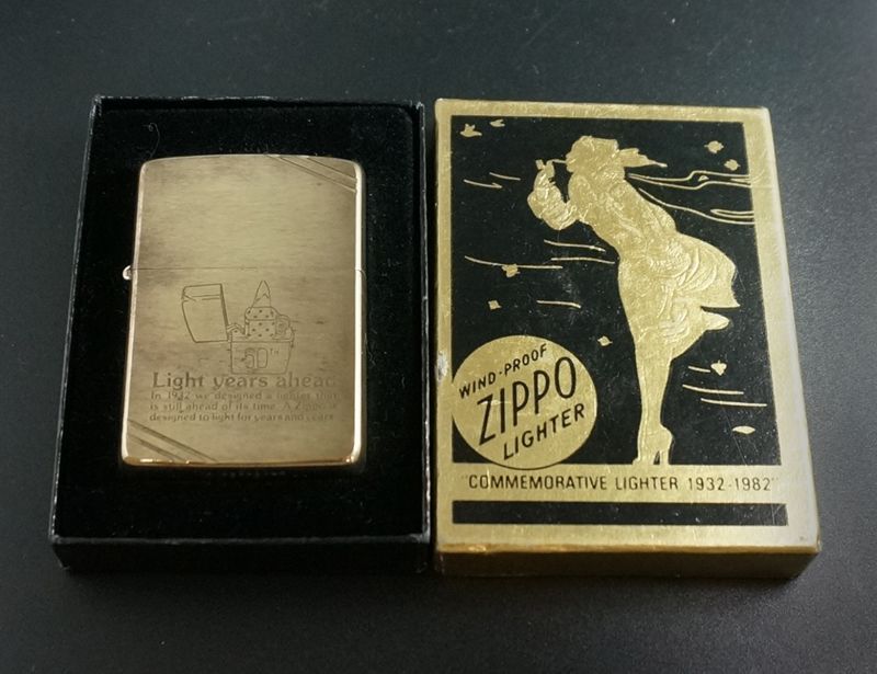 画像: zippo ジッポー創業50周年記念モデル コメモラティブ 文字＆ZIPPO