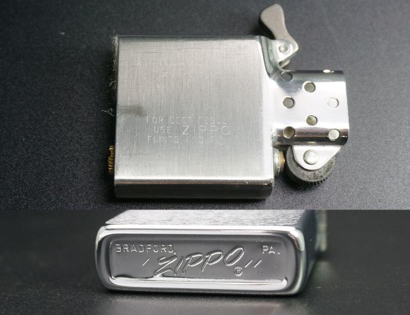 画像: zippo #200 ブラッシュ・クローム 1979年製造