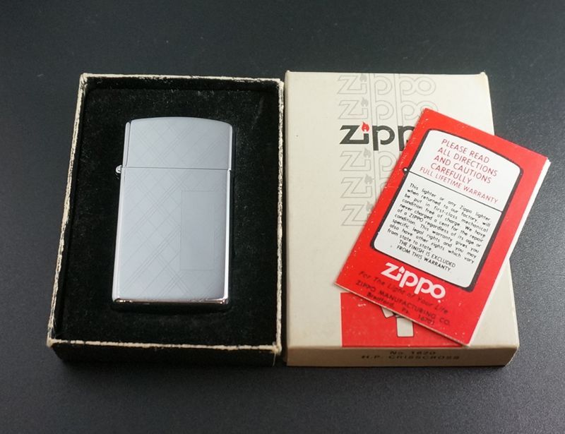 画像: zippo 両面デザイン スリム 1981年製造