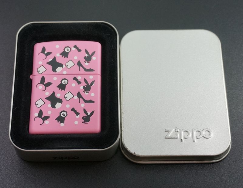 画像: zippo PLAYBOY 50周年記念 ピンクマット 2003年製造