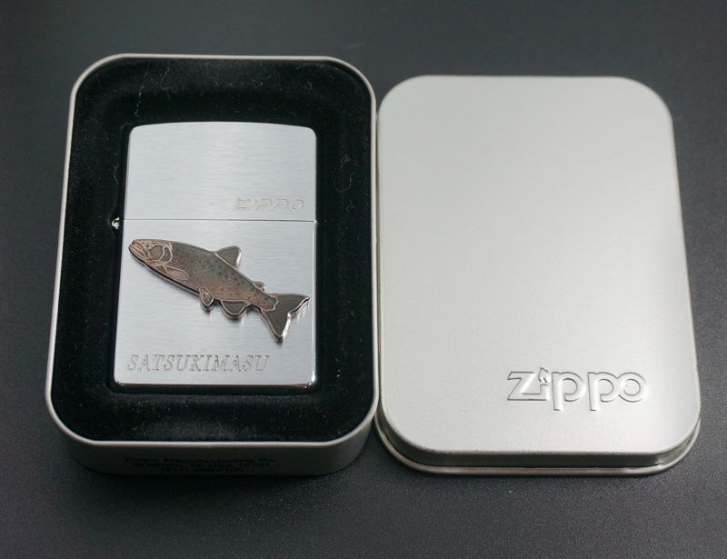 画像: zippo 魚シリーズ 本七宝焼 サツキマス 2003年製造