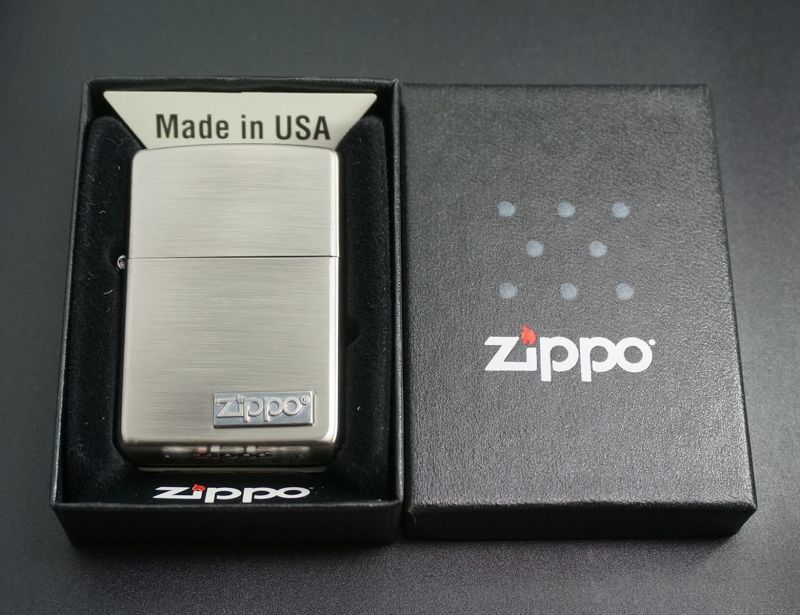 画像: zippo 銀古美 ロゴメタル 202M-Z