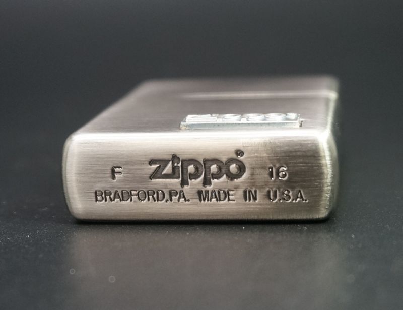 画像: zippo 銀古美 ロゴメタル 202M-Z