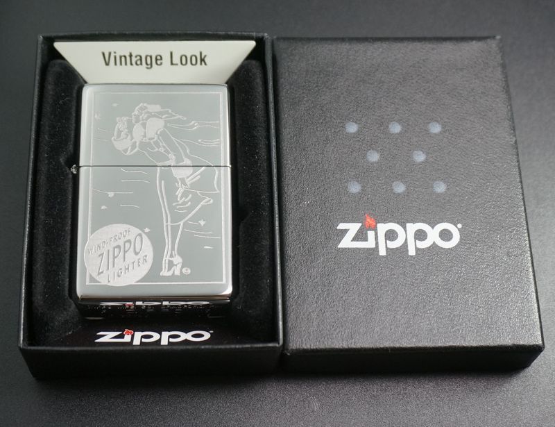 画像: zippo WINDY フラットトップ 2015年製造
