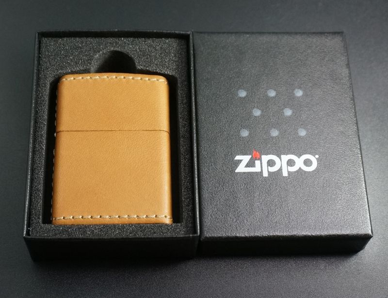 画像: zippo 革巻き リゾンテ タン