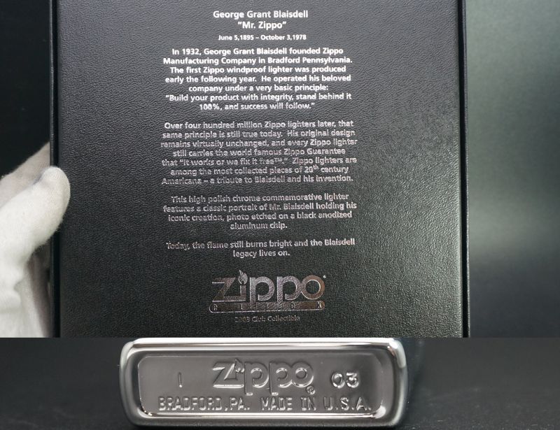 画像: zippo CLICK（クリックメンバー）ブレイズデイル 2003年製造