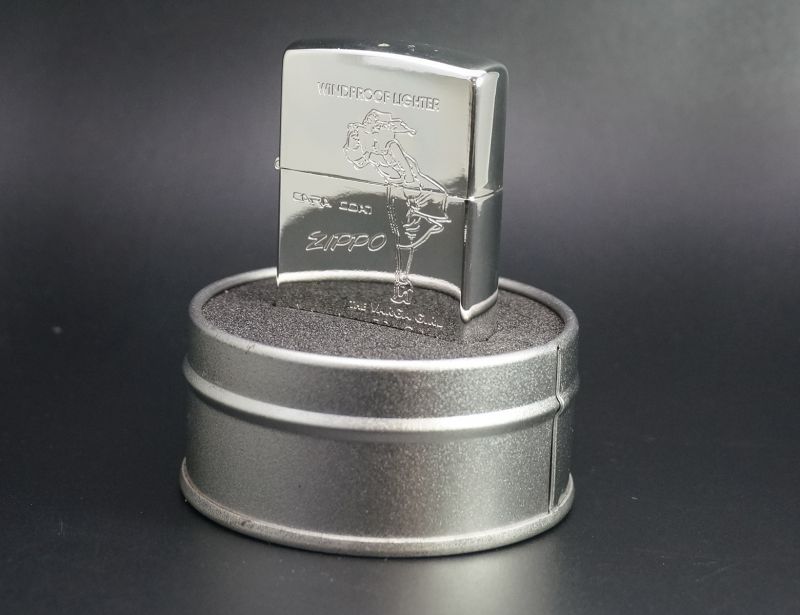 画像: zippo WINDY シルバーメッキ 缶ケース入り 1995年製造
