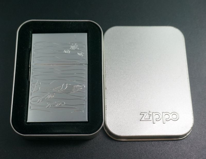 画像: zippo 1933 FIRST REPLICA くじら エッチング