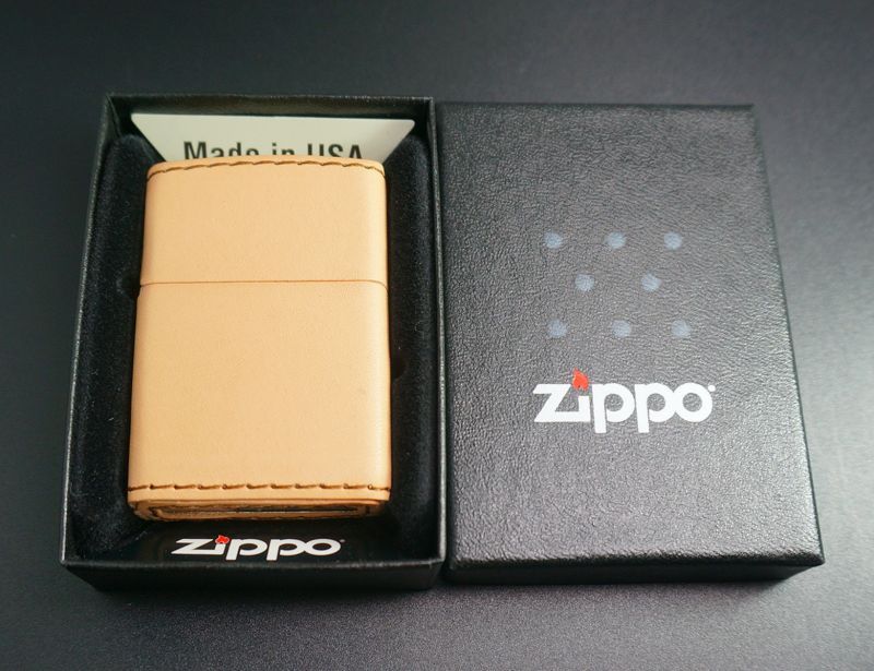 画像: zippo 革巻き ヌメ 