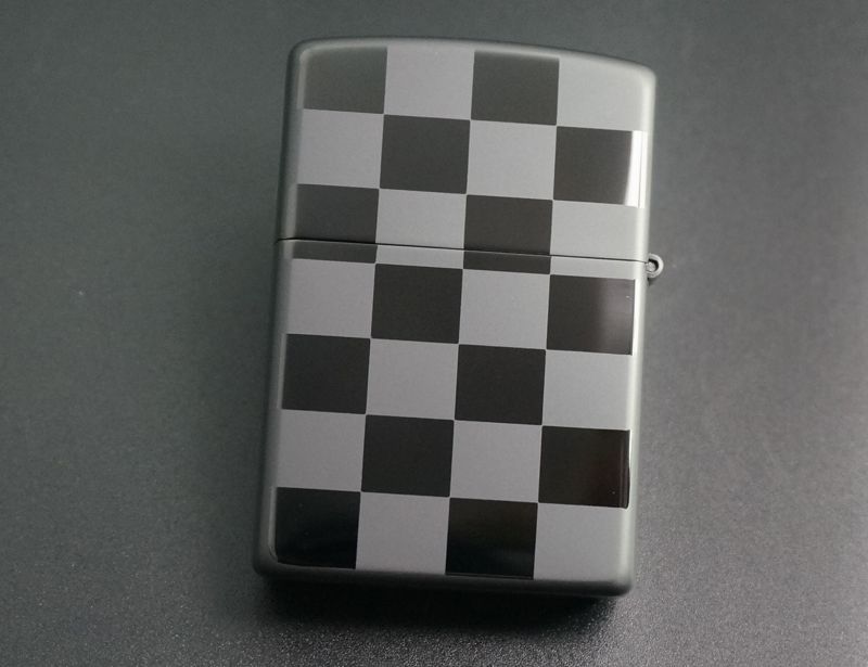 画像: zippo N8チタンコーティング チェッカー2