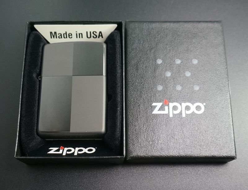 画像: zippo N8チタンコーティング チェッカー1