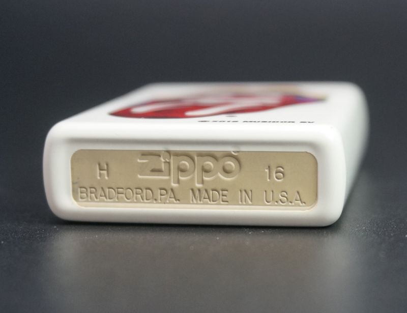 画像: zippo ローリングストーンズ 白マット 29315