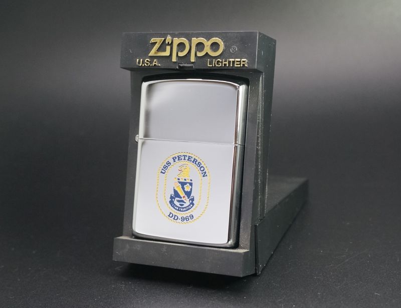 画像: zippo USS PETERSON DD-969 Wフェイス 1988年製造