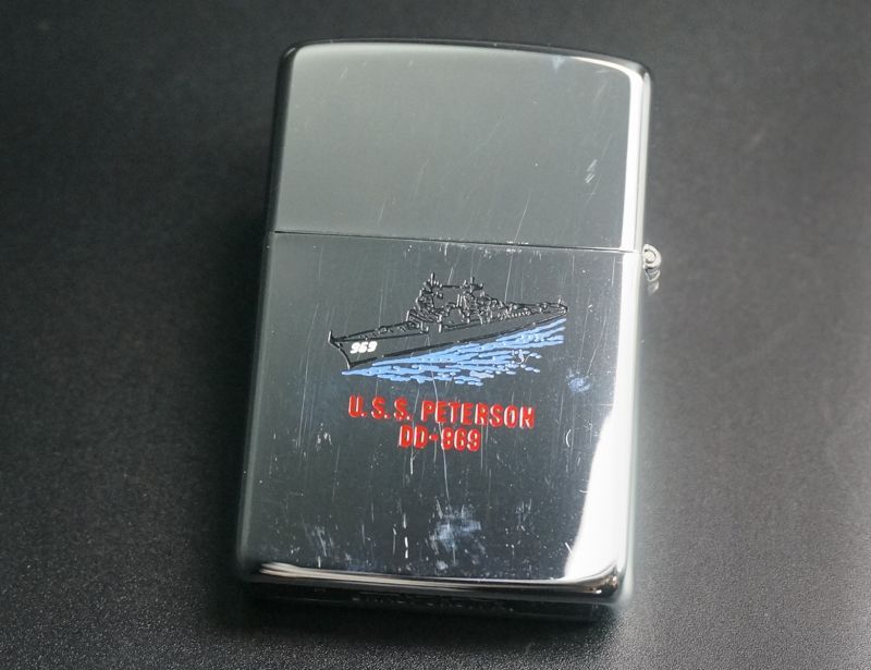 画像: zippo USS PETERSON DD-969 Wフェイス 1988年製造