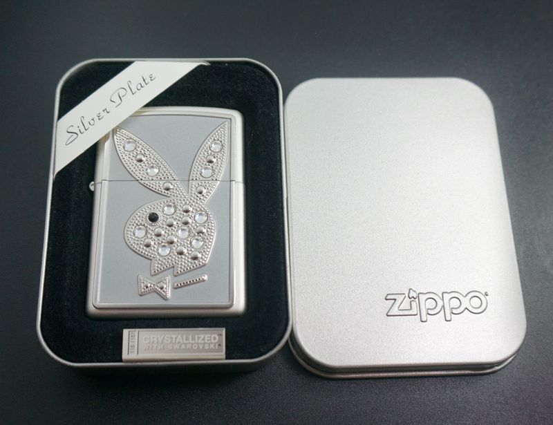 画像: zippo PLAYBOY SILVER PLATE 2006年製造