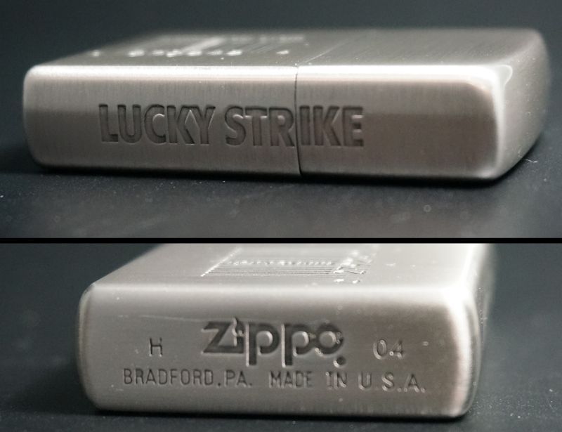 画像: zippo LUCKY STRIKE バーコード柄　2005年
