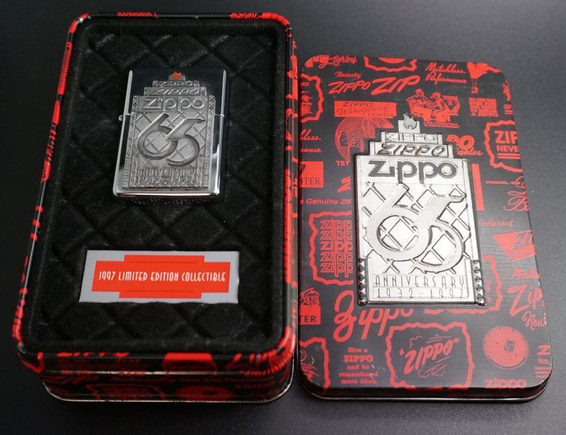 画像: zippo ジッポー社65周年記念限定 フラットトップ