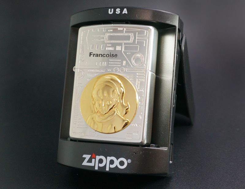 画像: zippo サイボーグ009 「003フランソワーズ・アルヌール」ゴールドメタル 1998年製造