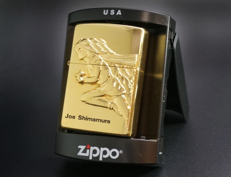 画像: zippo サイボーグ009 「009島村ジョー」ゴールド 1998年製造