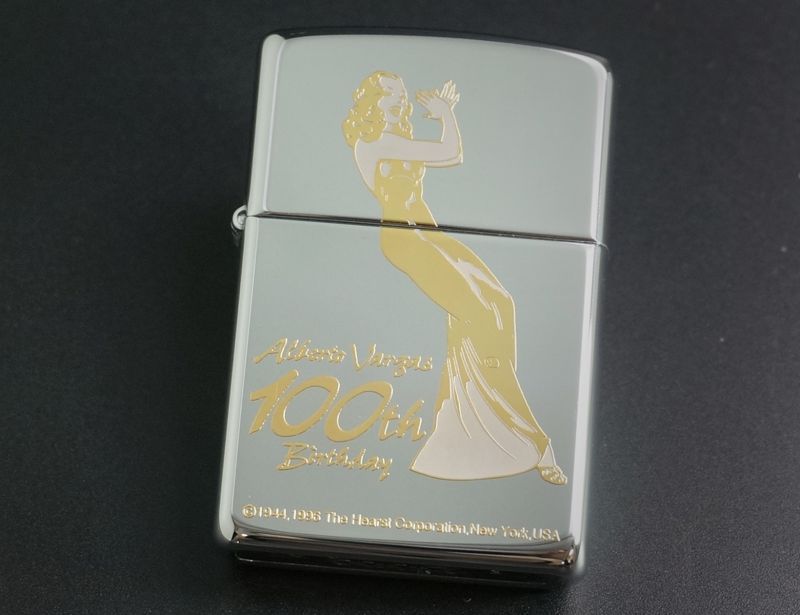 画像: zippo Vargas Girl 100th NO.4 1996年製造