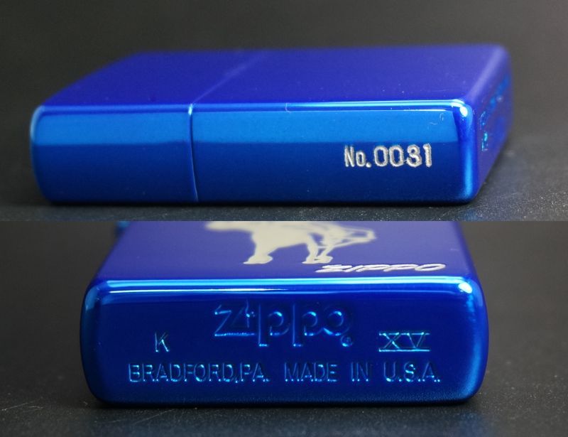 画像: zippo WINDY シルエット ブルーイオン 1999年製造