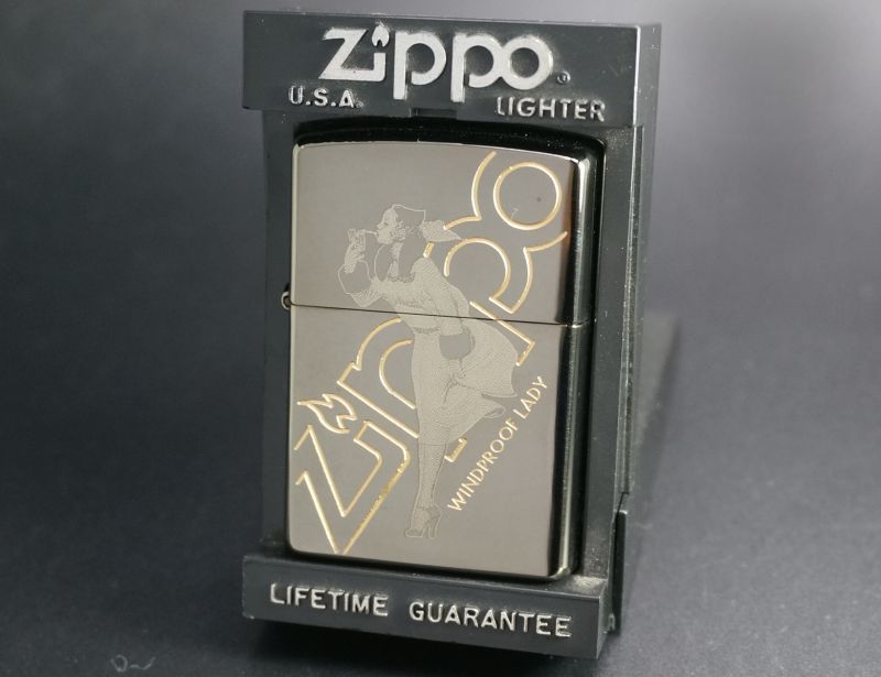画像: zippo WINDY レーザー彫り ＃150 2003年製造