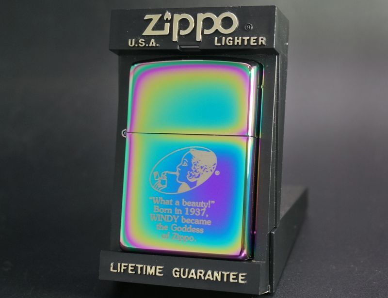 画像: zippo WINDY 「What a beauty！」 スペクトラム 2002年製造