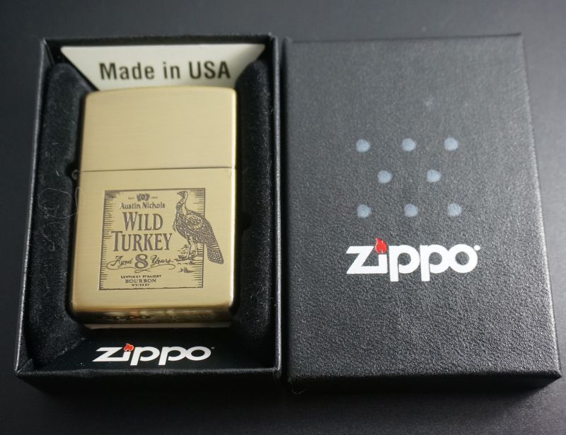 画像: zippo WILD TURKEY ブラスいぶし 2000年製造