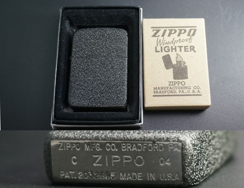 画像: zippo 1941レプリカ ブラッククラックル 2004年製造