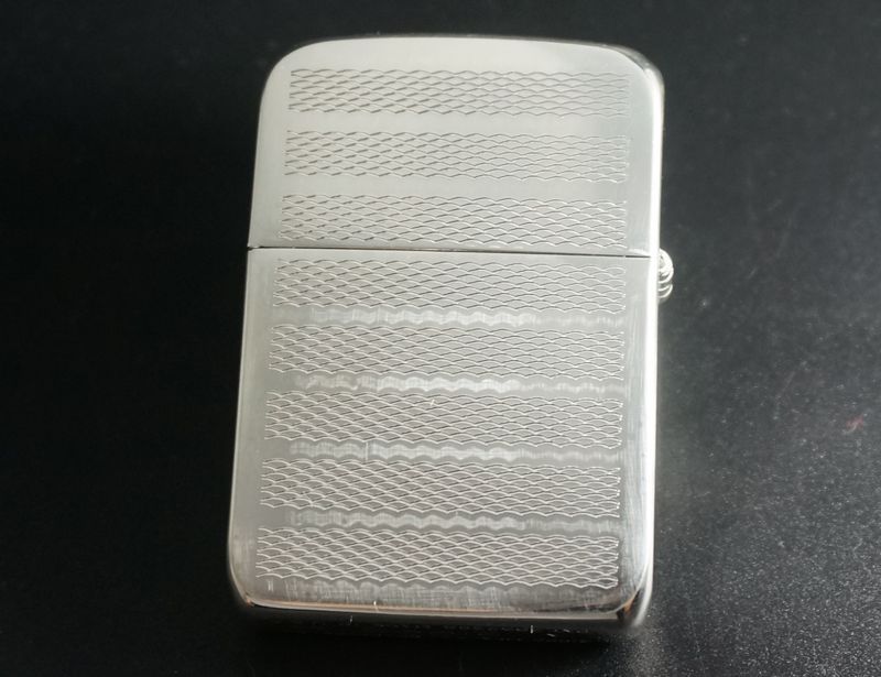 画像: zippo 1941REPLICA エンジンタン 両面 B 2002年製造