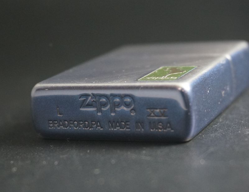 画像: zippo WINDY ダイヤゴナルウェーブ パープル 1999年製造 劣化あり