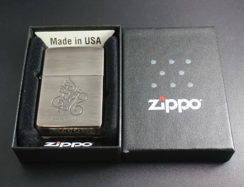 画像: zippo Spiral Heart シルバーいぶし 1999年製造