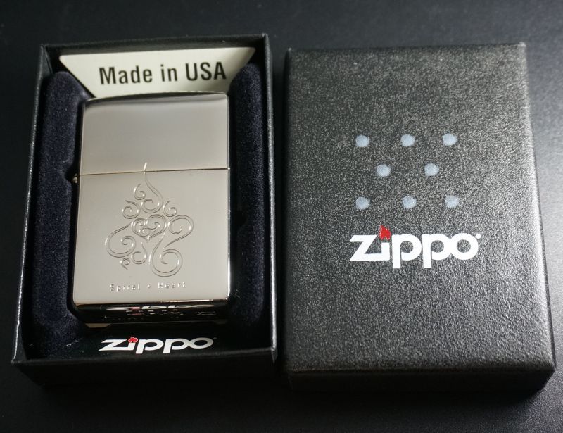 画像: zippo Spiral Heart シルバーメッキ 1999年製造