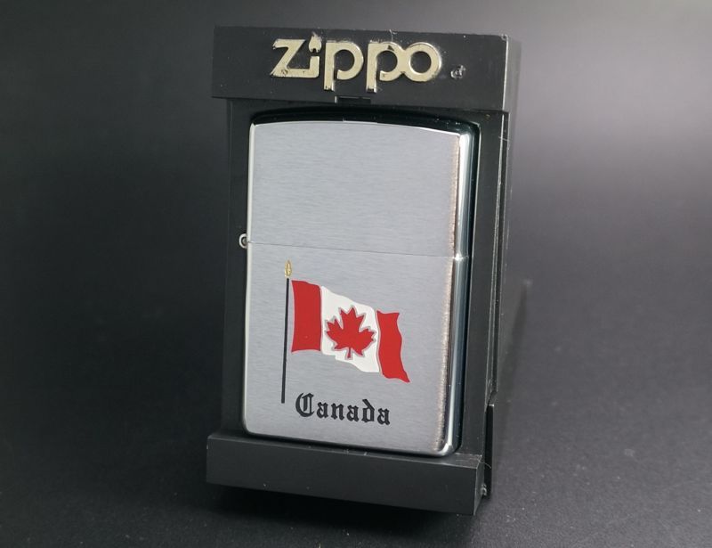 売れ筋アイテムラン zippo Canada製スリム Canada国旗 1993年製 d-edge
