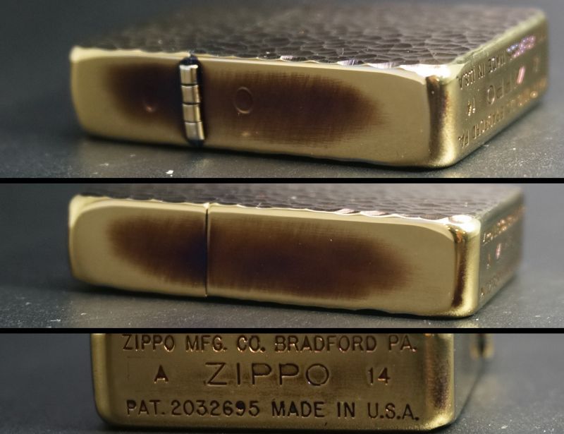 画像: zippo 1941REPLICA リューター 金いぶし 2014年製造