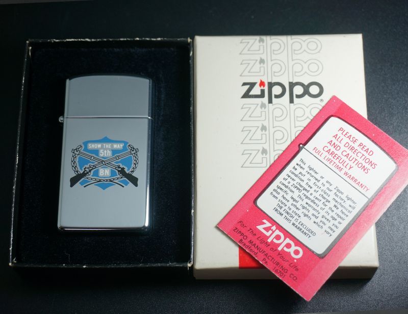 画像: zippo SHOW THE WAY 5th BN スリム 1982年製造