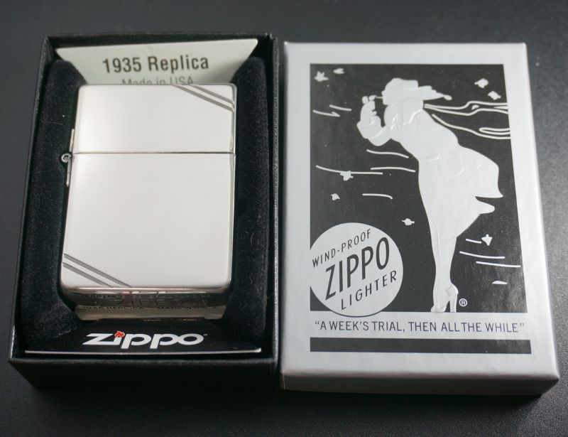 画像: zippo 1935REPLICA サイド三面唐草 1935DL3FA SV