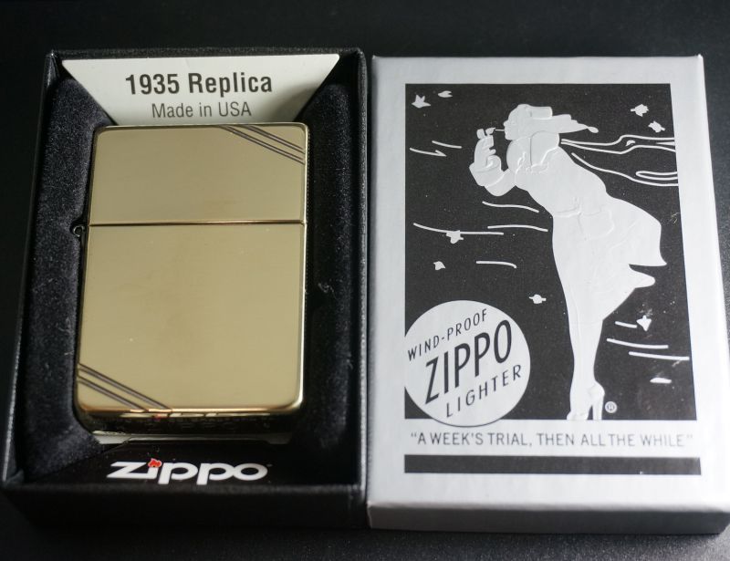 画像: zippo 1935REPLICA サイド三面唐草 1935DL3FA BS