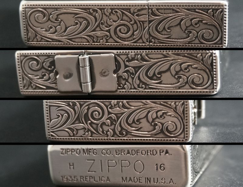 画像: zippo 1935REPLICA サイド三面唐草 1935DL3FA SV