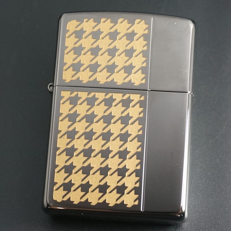 画像1: zippo ハウンドトゥース（A) GD