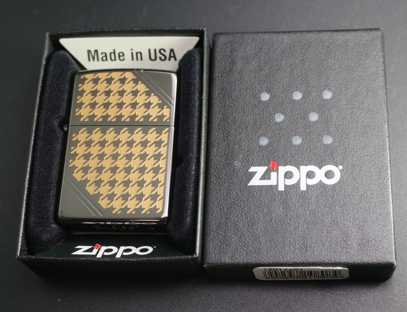 画像: zippo ハウンドトゥース（B) GD