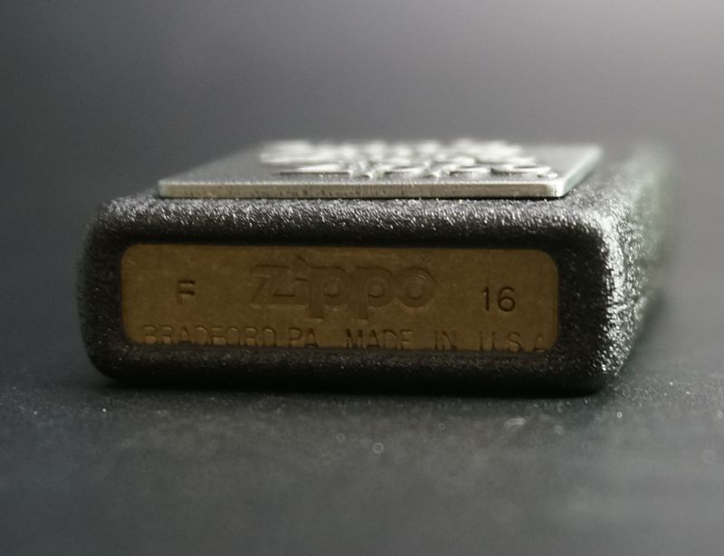 画像: zippo ブラッククラックル プレート SV