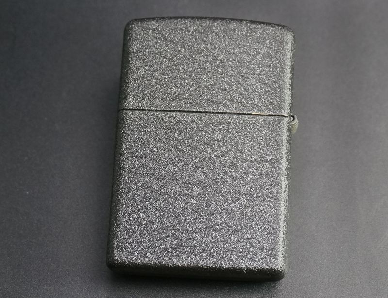 画像: zippo ブラッククラックル プレート BR