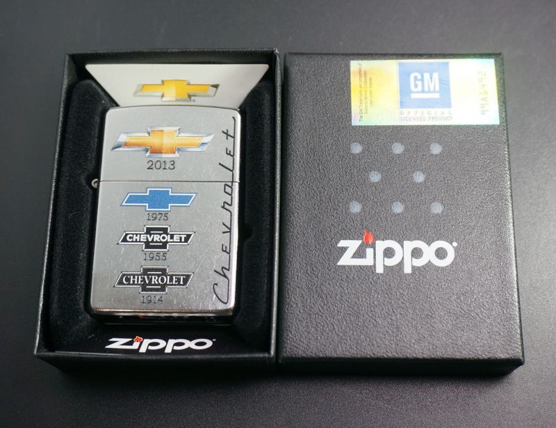 画像: zippo CHIVROLET(シボレー）歴代ロゴ バレル加工