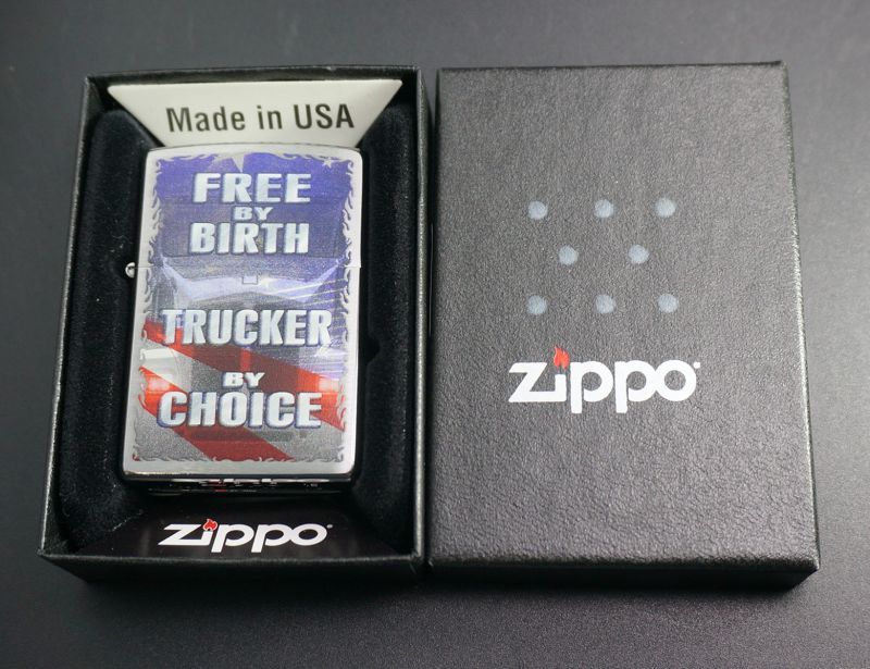 画像: zippo Free by Birth Trucker by Choice 29078