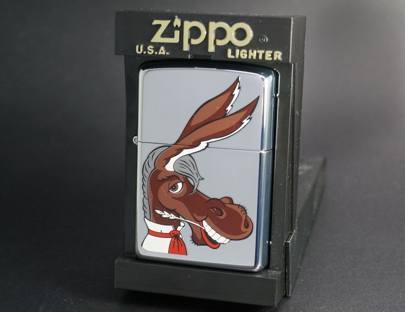 画像: zippo アメリカ民主党 ロバ #250 2007年製造